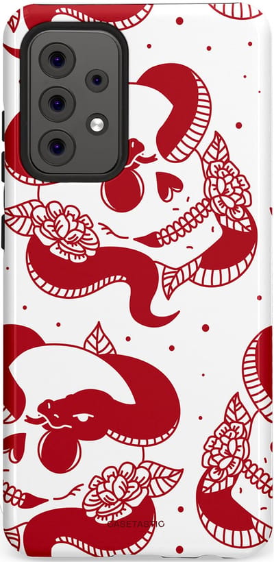 Casetastic Hoesje Geschikt voor Samsung A52 (4G/5G/s) - Stijlvolle Beschermende Duo-layer Case - Beet van de nacht
