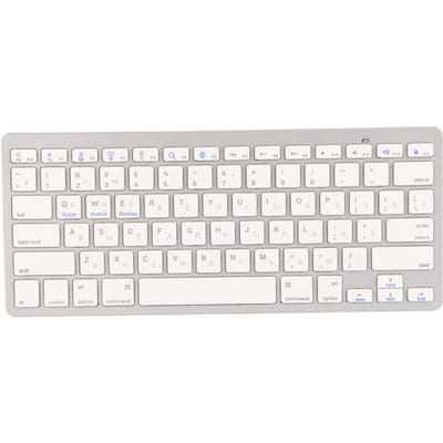 Multifunctioneel ultradun Russisch draadloos Bluetooth-toetsenbord voor Apple Mac, Windows en Android gray