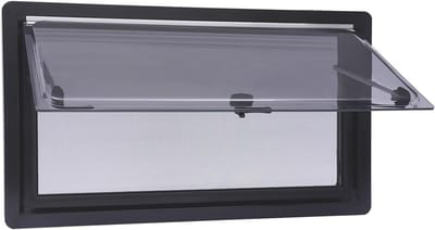 Uitzetraam Caravan en Camper 900x500 mm met Steunarmen