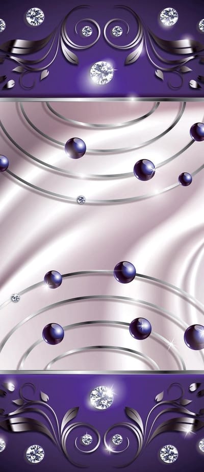 Purple Diamond Abstract Modern Photo Wallcovering