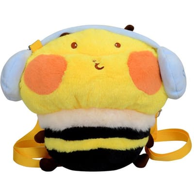 Mignon Sac à Dos Peluche Abeille Sac Animal en Peluche Kawaii Dessin Animé Abeille Poupée Peluche Sac Mode pour Femmes Créativité Cadeau Anniversaire Noël yellow