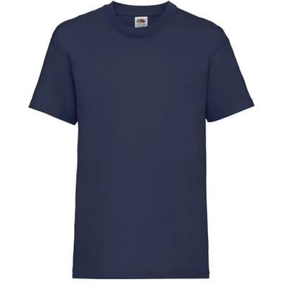 T-shirt Fruit Of The Loom Valueweight Kind Koninklijk - 7-8 Años