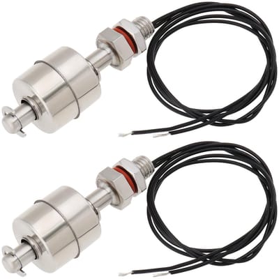 Dailygoody - Vlotterschakelaar - Waterstroomsensor - Roestvrij staal - Waterniveau - Geschikt voor watertank en zwembad - 2 stuks
