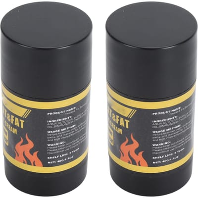Buikspiercrème Verbeter Huidelasticiteit Workout Buik Verstevigende Crème voor Gym 40g X 2 black