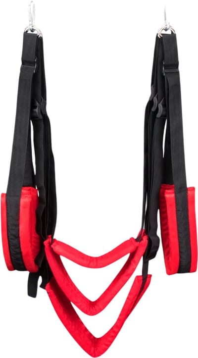VIN® Sex Schommel - Sex Swing Extra Stevig – Seksschommel – Seksspeeltjes voor Koppel – Seks Schommel BDSM – Erotiek Toys - Sex Sling – Love Swing – Discreet Verpakt – Zwart/rood