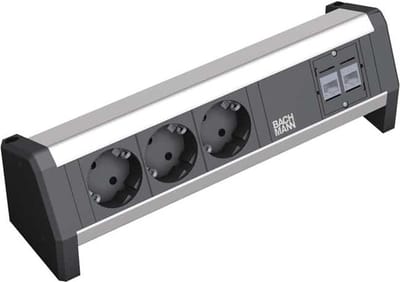 Desk Power Strip 3x stroom + 2x data zonder stroomkabel