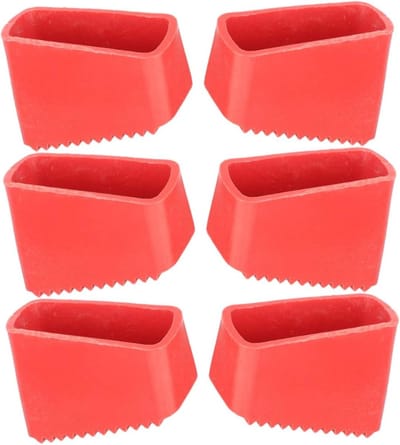 Laddervoeten Rubber - Ladderpads Stabilisatoren - Veilig Werken - Antislip Ontwerp - 5.5x3.8cm - Rood