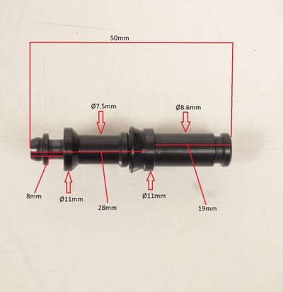 Tourmax reparatieset voor hoofdremcilinder voor Honda 125 Pantheon scooter 1998 tot 2002 msb-108 / mc voorzijde nieuw