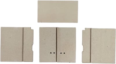 Reserveonderdeel Kachel - Ovensteen Set - Kachel Onderhoud - Origineel Onderdeel - Complete Set - Beige Zwart
