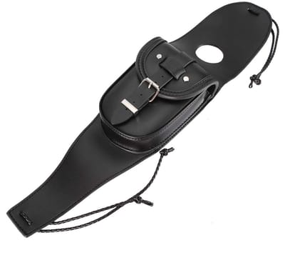 Dailygoods- Brandstoftankdeksel - Universele Motorfiets Tas - Zwart PU-leer - Waterdicht - Slijtvast - 3 mm Dikte - Motorfietstas