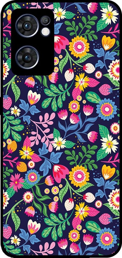 Smartphonica Telefoonhoesje Geschikt voor Oppo Find X5 Lite met bloemen opdruk - TPU backcover case flower design geschikt voor Oppo Find X5 Lite