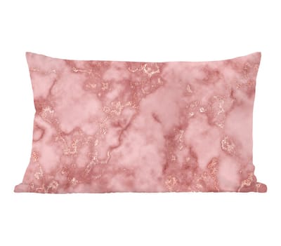 Sierkussens - Kussentjes Woonkamer - 50x30 cm - Rose gold - Glitter - Marmer - Agaat