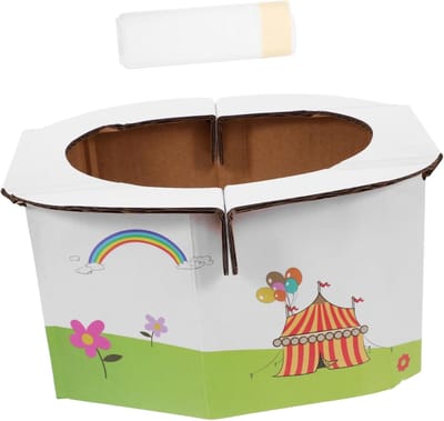 Reis Potty - Draagbaar Toilet - Zindelijkheidstraining Buiten - Opvouwbaar & Hygiënisch - 22.5 x 18.5 x 24 cm - Wit