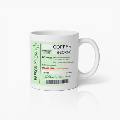 Grappige Koffie Recepten Mok met Persoonlijke Naam Ontwerp – Humoristisch Cadeau voor Koffieliefhebbers & Vrienden