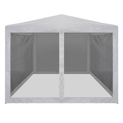 vidaXL - Partytent - met - 4 - mesh - zijwanden - 4x3 - m