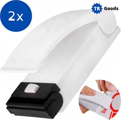 2 x Laser Verpakkingssluiter / Mini Sealer / Handseal apparaat - Gemakkelijk en handig in gebruik - Batterijen niet inbegrepen! Mini Sealer - Hand Sealer - Sealer Apparaat - Seal Plastic - Folie sealer