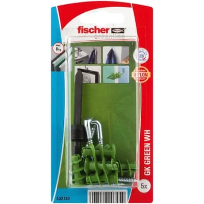 Fischer Gipsplaatplug Gk Green Nylon - Ø 20 Mm - 5 Stuks