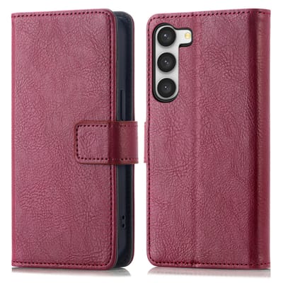 imoshion Hoesje - Geschikt voor Samsung Galaxy S23 - Luxe Bookcase - Bordeaux