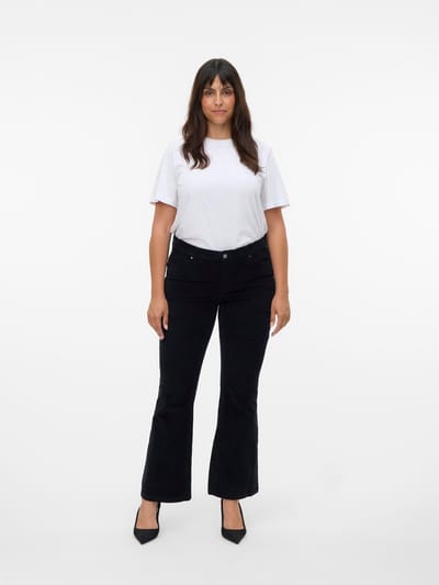 Vero Moda Curve Broeken VMCSIRI Mid rise Corduroy Broek