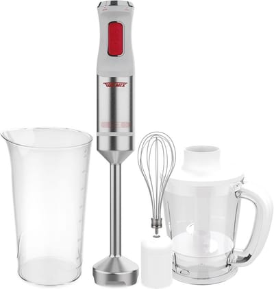 Krachtige Staafmixer 1500W met Snelheidsregeling, Hakmolen en Garde