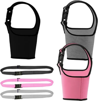 Set van 3 Neopreen Flessenkoelers met Verstelbare Schouderband - Beschermhoes voor Waterflessen, Ideaal voor Wandelen, Fietsen en Kamperen