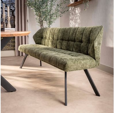 Eetkamerbank Raster - Hoven Groen - 180x58x81 cm