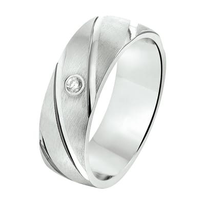 Zilver Gerhodineerde Ring A209 - 6 1315434 17.50 mm (55)