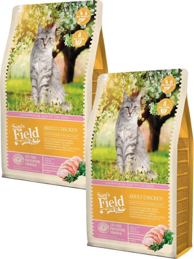 Sam's Field Cat Adult Kip - Kattenvoer - 2 x 2.5 kg