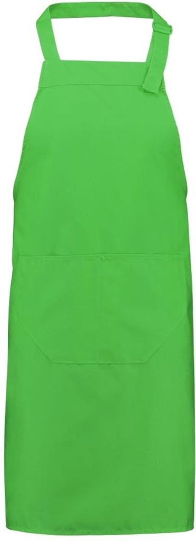 Mijncadeautje - Keukenschort - "Royal Chef" - lichtgroen - blanco - polyester / katoen - (75 x 85 cm)