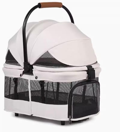 Huisdier Autotransporter - Reismand Hond - Veilig Reizen - Geventileerd En Ademend - Max 20kg - Beige