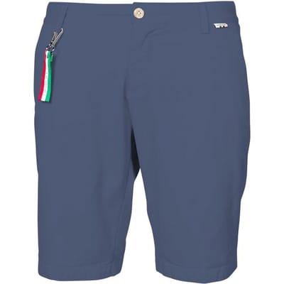 Giordano Bermuda Stockholm Short Garment Dyed Twill Cotton Stretch Denim Blue / male