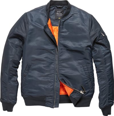 Vintage Industries Westford ma-1 bomber jack navy