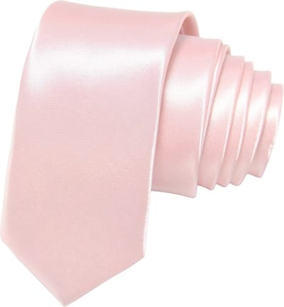 Fako Fashion - Skinny Stropdas - Smal - 5cm - Smalle Das - Effen - 145cm - Pastel Roze