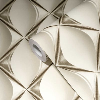 GRAFISCH 3D BEHANG | Optische Illusie - grijs wit - A.S. Création My Home My Spa