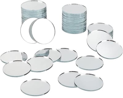 Dailygoods- Acrylspiegel 200 stuks - Zelfklevende Spiegeltegels - Ronde Mozaïektegels - Decoratieve Spiegels - Kunst- en Knutselprojecten - 2 cm