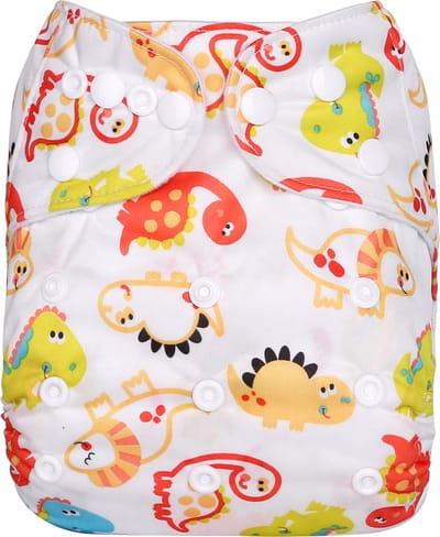 Duurzame luiers - Wasbare luier met inlegger - Herbruikbare luier - Pocket luier- 3-15 kilo - Baby dino's