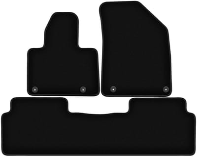 BASIC zwarte veloursmatten voor: Citroen C5 III X7 liftback, sedan, stationwagen, tourer (2008-2017)