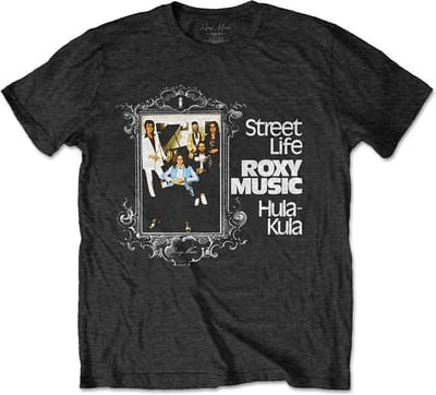Roxy Music - Street Life Hula-Kula Heren T-shirt - S - Zwart