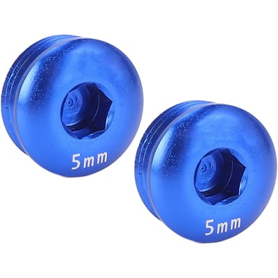 Fiets Trapas Schroefdop Aluminiumlegering M14 Schroefdraad 5MM Trapas Schroefdop voor Mountainbike Blauw blauw