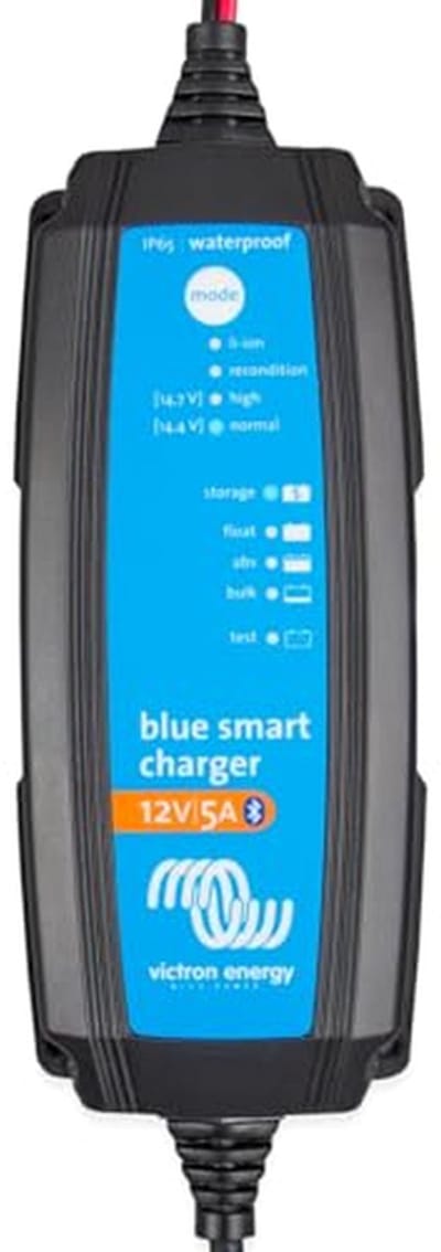 Bluetooth batterijoplader 12V 5A IP65 met CEE 7/17