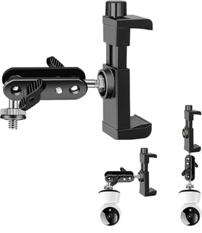 Universele camera houder met verstelbare clip 5.5 - 10.5 cm voor veelzijdig gebruik