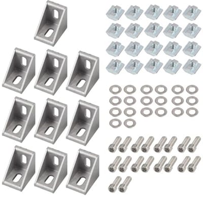 10 stuks 4040 Aluminium Hoekmontagebeugels - 90 Graden Hoekconnector voor Extrusieprofielen