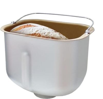 Broodbakpan - Bakemmer Broodmachine - Brood Bakken - Antiaanbaklaag - 18.7 x 21.7 x 18.7 cm - Goud