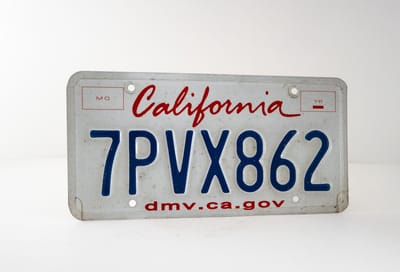 Mancave Decoratie - USA Kentekenplaat - California - 100% Authentiek - Mancave Wandbord