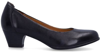 No Stress - Dames - Zwarte leren pumps - Maat 37