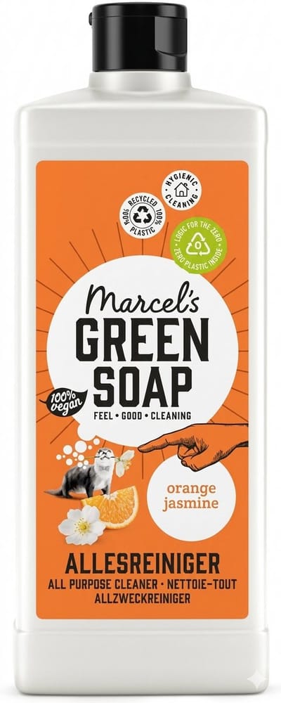 Marcel's Green Soap Allesreiniger Orange & Jasmijn – 750 ml – Milieuvriendelijke Oppervlaktereiniger – Vegan & Biologisch Afbreekbaar