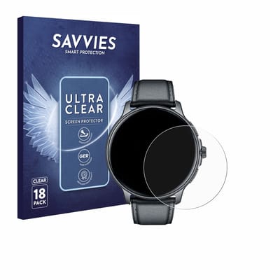 Savvies - Screenprotector voor TAOLOON Smartwatch 1.43" - Folie Beschermfolie transparant 18 Stuks