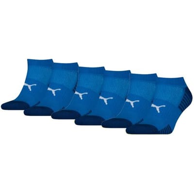 Puma Sport Cushioned Sneakersokken Light 6-pack Blauw-35/38