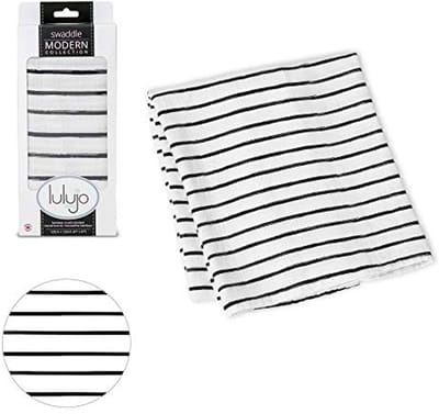 Zachte ademende baby kaasdoek in zwart 120 x 120 cm - multifunctioneel