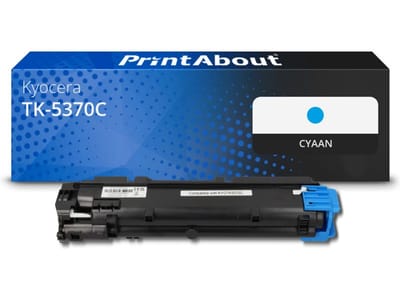 PrintAbout huismerk Toner TK-5370C Cyaan geschikt voor Kyocera